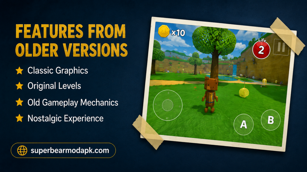 Super Bear Adventure Mod APK Old Versions