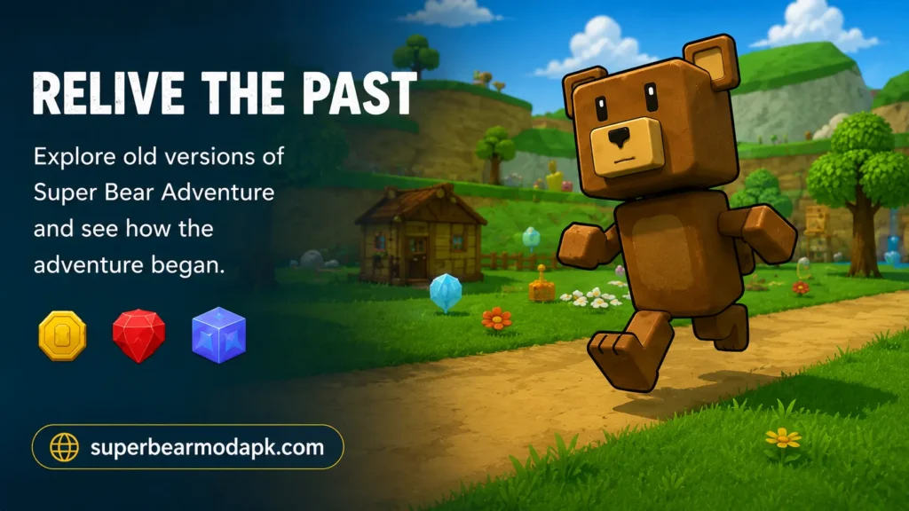 Super Bear Adventure Mod APK Old Versions