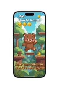 Super Bear Adventure MOD APK Old versions
